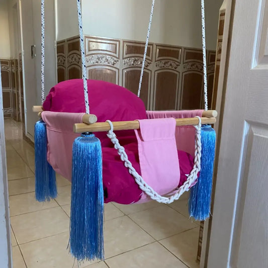 🎀 أرجوحة ومحبوبة الأطفال 😍 مصنوعة من مواد عالية الجودة ✅ مشي غير جعلولة هاذي قطعة فنية